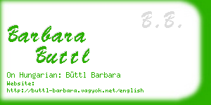 barbara buttl business card